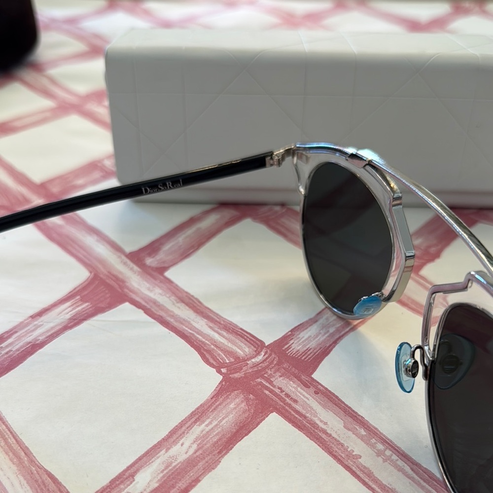 Dior “So Real” Metallic Silver Sunglasses - Picture 3 of 5